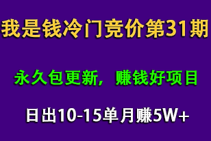 我是钱第31期网授课程网授课百度冷门竞价，日出10-15单，月赚5w+（完结）-一课资源