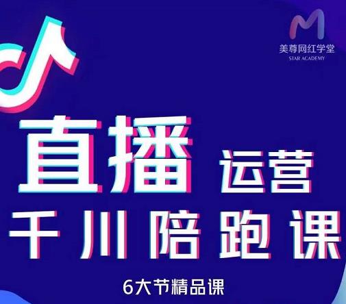 美尊-抖音直播运营千川系统课：直播​运营规划、起号、主播培养、千川投放等-一课资源