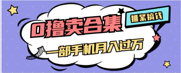 0撸项目月入过万，售卖全套ai工具合集，一单29.9元，一部手机即可【揭秘】-一课资源