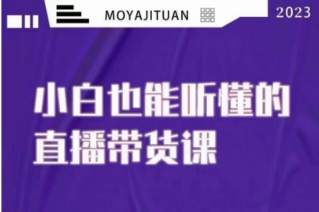 大威本威·能听懂的直播带货课，小白也能听懂，20节完整-一课资源